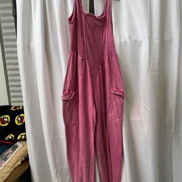Pink Women's Jumpsuit - Picture 4 of 5